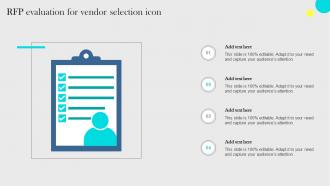 RFP Evaluation For Vendor Selection Icon