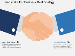 Rh Handshake For Business Deal Strategy Flat Powerpoint Design