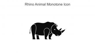 Rhino Animal Monotone Icon In Powerpoint Pptx Png And Editable Eps Format