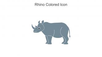 Rhino Colored Icon In Powerpoint Pptx Png And Editable Eps Format