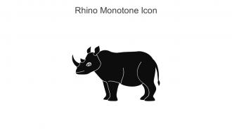Rhino Monotone Icon In Powerpoint Pptx Png And Editable Eps Format