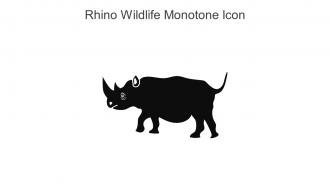 Rhino Wildlife Monotone Icon In Powerpoint Pptx Png And Editable Eps Format