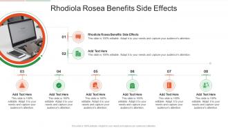 Rhodiola Rosea Benefits Side Effects In Powerpoint And Google Slides Cpb