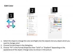 Ri handshake infographics with icons flat powerpoint design