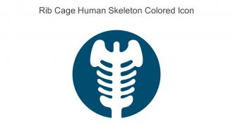Rib Cage Human Skeleton Colored Icon In Powerpoint Pptx Png And Editable Eps Format