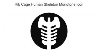 Rib Cage Human Skeleton Monotone Icon In Powerpoint Pptx Png And Editable Eps Format