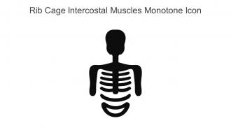Rib Cage Intercostal Muscles Monotone Icon In Powerpoint Pptx Png And Editable Eps Format