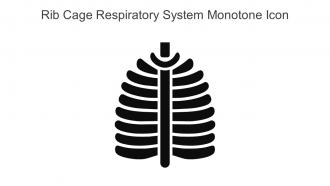 Rib Cage Respiratory System Monotone Icon In Powerpoint Pptx Png And Editable Eps Format