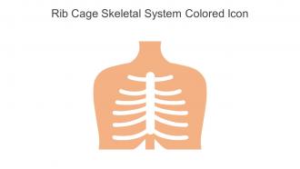 Rib Cage Skeletal System Colored Icon In Powerpoint Pptx Png And Editable Eps Format