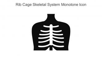 Rib Cage Skeletal System Monotone Icon In Powerpoint Pptx Png And Editable Eps Format
