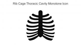 Rib Cage Thoracic Cavity Monotone Icon In Powerpoint Pptx Png And Editable Eps Format