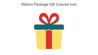 Ribbon Package Gift Colored Icon In Powerpoint Pptx Png And Editable Eps Format