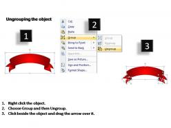 Ribbons editable powerpoint slides templates
