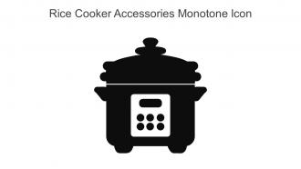 Rice Cooker Accessories Monotone Icon In Powerpoint Pptx Png And Editable Eps Format