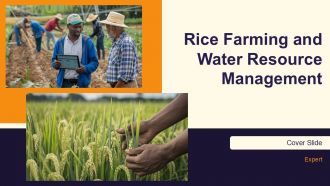 Rice Farming And Water Resource Management PPT Mockup AT