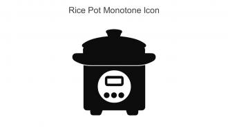 Rice Pot Monotone Icon In Powerpoint Pptx Png And Editable Eps Format