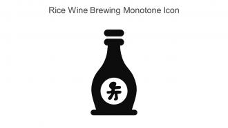 Rice Wine Brewing Monotone Icon In Powerpoint Pptx Png And Editable Eps Format