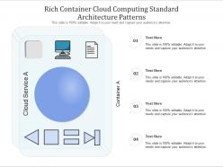 Rich container cloud computing standard architecture patterns ppt presentation diagram