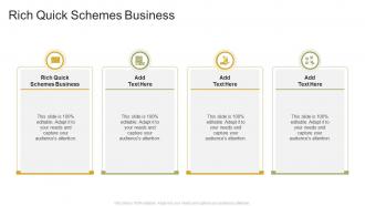 Rich Quick Schemes Business In Powerpoint And Google Slides Cpb