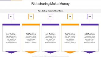 Ridesharing Make Money In Powerpoint And Google Slides Cpb
