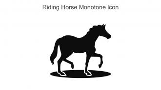 Riding Horse Monotone Icon In Powerpoint Pptx Png And Editable Eps Format