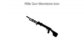 Rifle Gun Monotone Icon In Powerpoint Pptx Png And Editable Eps Format