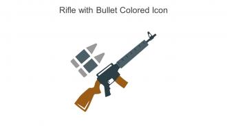 Rifle With Bullet Colored Icon In Powerpoint Pptx Png And Editable Eps Format