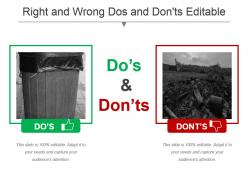 Right and wrong dos and donts editable powerpoint templates