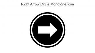 Right Arrow Circle Monotone Icon In Powerpoint Pptx Png And Editable Eps Format