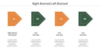 Right Brained Left Brained Ppt Powerpoint Presentation Summary Graphics Pictures Cpb