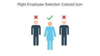 Right Employee Selection Colored Icon In Powerpoint Pptx Png And Editable Eps Format
