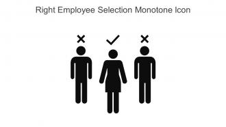 Right Employee Selection Monotone Icon In Powerpoint Pptx Png And Editable Eps Format