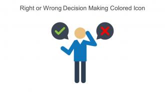 Right Or Wrong Decision Making Colored Icon In Powerpoint Pptx Png And Editable Eps Format