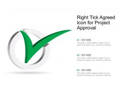 Right Tick Agreed Icon For Project Approval