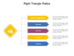 Right triangle ratios ppt powerpoint presentation professional deck cpb