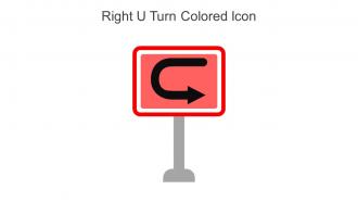 Right U Turn Colored Icon In Powerpoint Pptx Png And Editable Eps Format