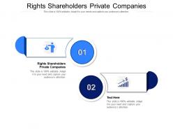 Rights shareholders private companies ppt powerpoint infographics clipart cpb