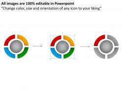 Ring chart diagram 4 stages powerpoint slides and ppt templates 0412
