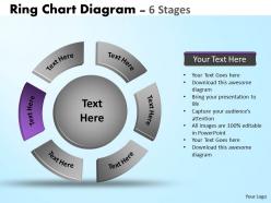 Ring chart diagram 6 stages 25