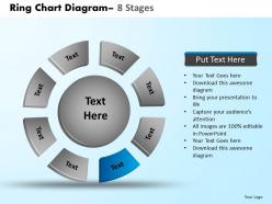 Ring chart diagram 8 stages powerpoint slides and ppt templates 0412