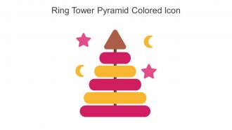 Ring Tower Pyramid Colored Icon In Powerpoint Pptx Png And Editable Eps Format