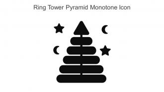 Ring Tower Pyramid Monotone Icon In Powerpoint Pptx Png And Editable Eps Format