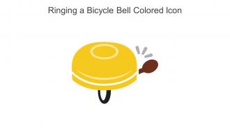 Ringing A Bicycle Bell Colored Icon In Powerpoint Pptx Png And Editable Eps Format