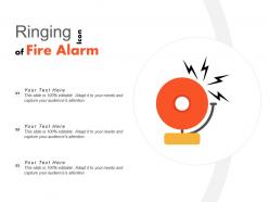 Ringing icon of fire alarm