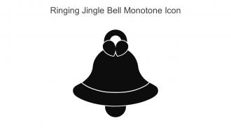 Ringing Jingle Bell Monotone Icon In Powerpoint Pptx Png And Editable Eps Format