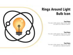 Rings around light bulb icon