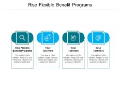Rise flexible benefit programs ppt powerpoint presentation professional examples cpb