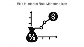 Rise In Interest Rate Monotone Icon In Powerpoint Pptx Png And Editable Eps Format