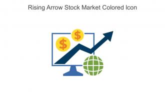 Rising Arrow Stock Market Colored Icon In Powerpoint Pptx Png And Editable Eps Format