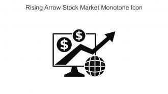 Rising Arrow Stock Market Monotone Icon In Powerpoint Pptx Png And Editable Eps Format